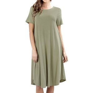 Dress from Zenana Premium. Size women small. Olive green color.